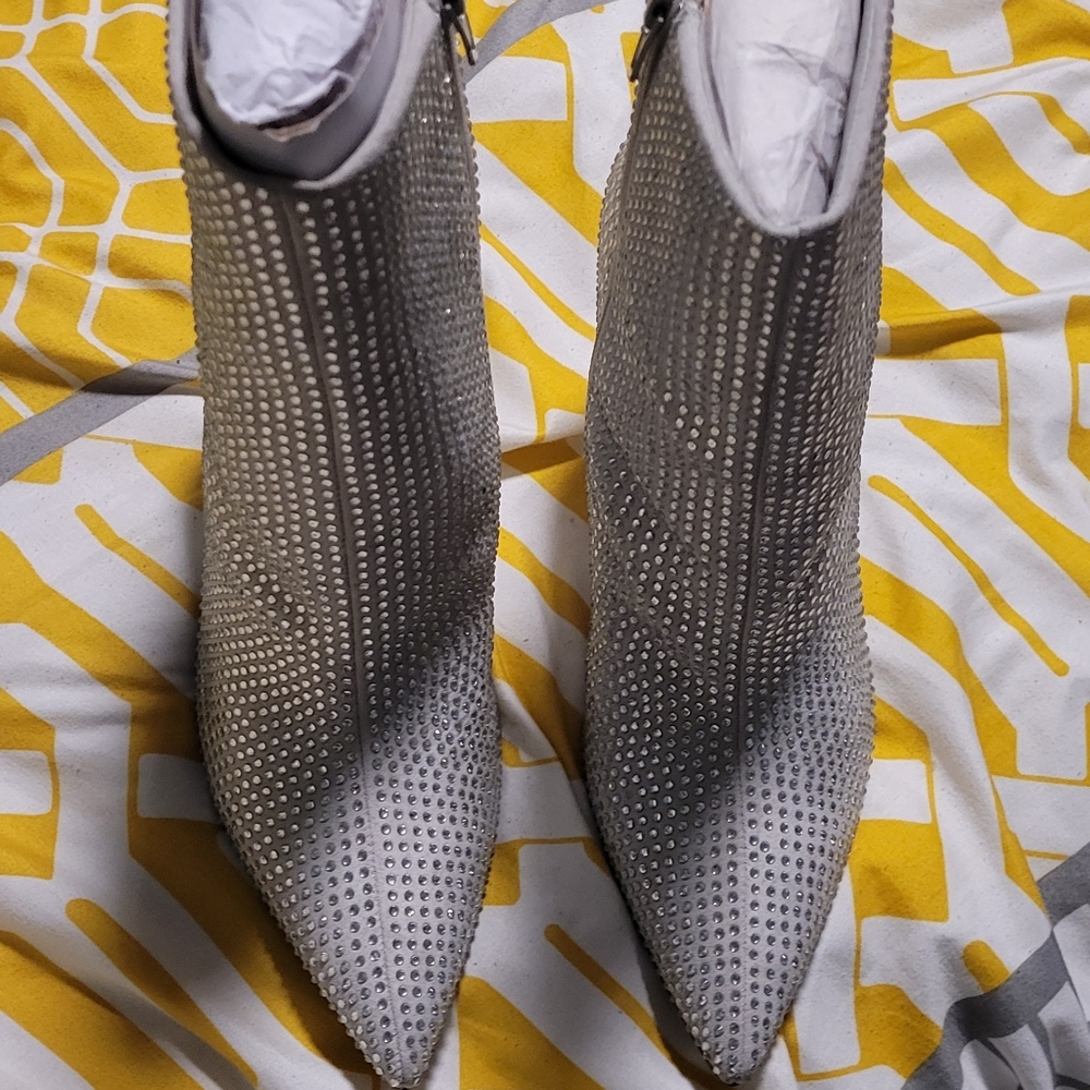 Womens Rhinestone Booties